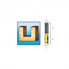 Фреза Makita пазовая 3х8х8мм D-10001