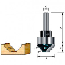 Фреза пазовая фасонная Makita R35 35х14.28х12х50х2Т (D-11162) Фреза пазовая фасонная Makita R35 35х14.28х12х50х2Т (D-11162)