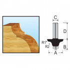 Фреза фасадная класическая Makita R3.18\9.5 38.1х15.9х8х32х2Т (D-11704) Фреза фасадная класическая Makita R3.18\9.5 38.1х15.9х8х32х2Т (D-11704)